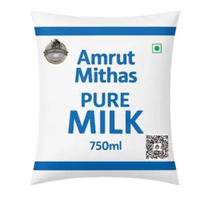amrut mithas fresh milk (750 ml)